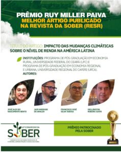 Artigo de pesquisadores do DEA e do PPGER/UFC 